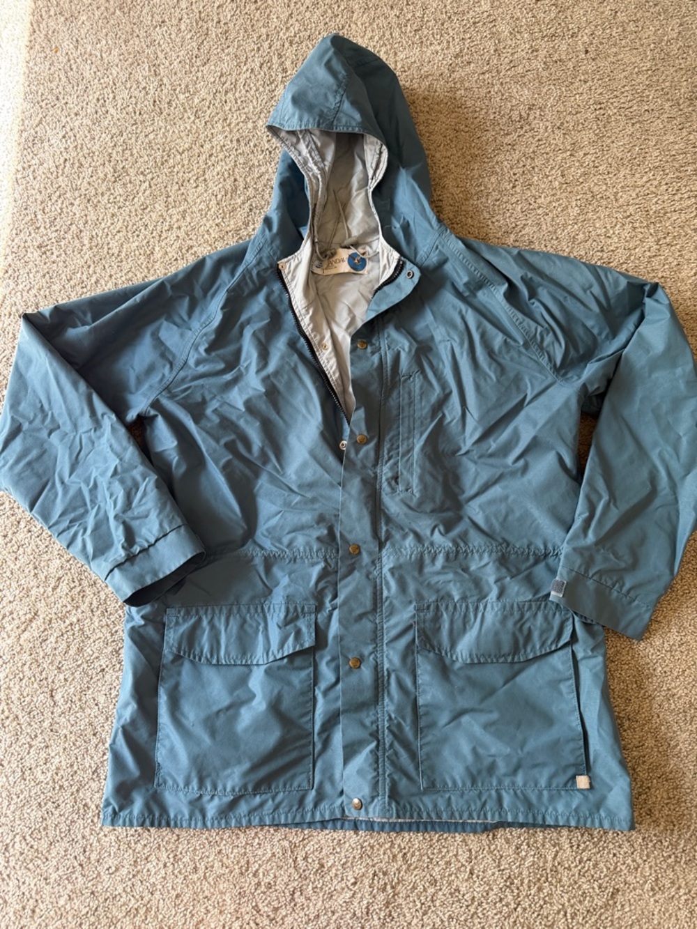 Slate Blue Landav Windbreaker Large